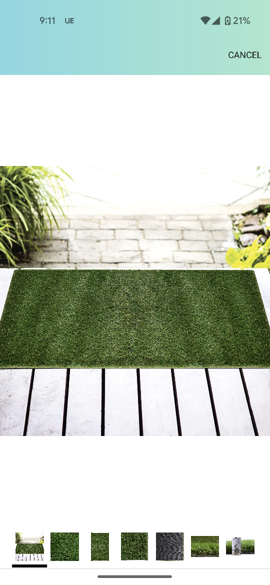 Brand New Unused Synthetic Grass Rugs 2' x 3'