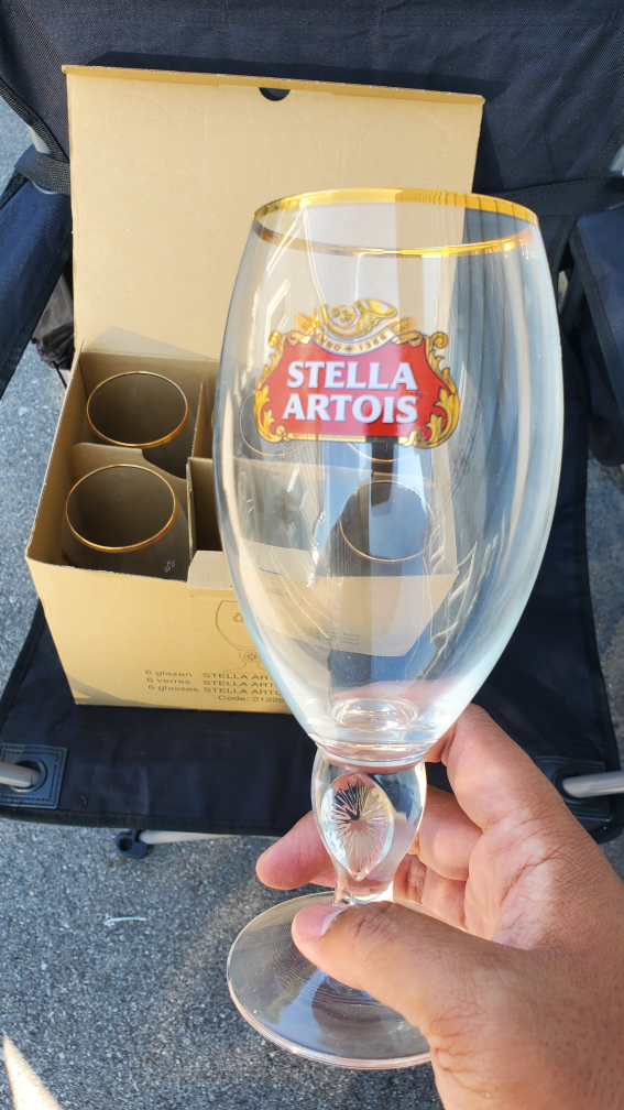 Stella Artois 50 cl Chalice - 6 piece - Gold Rimmed thumbnail