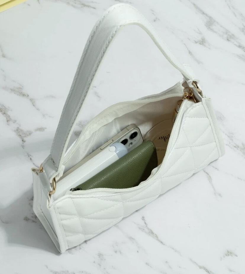 Quilted Detail Baguette Bag #freecycle image indicator(2)