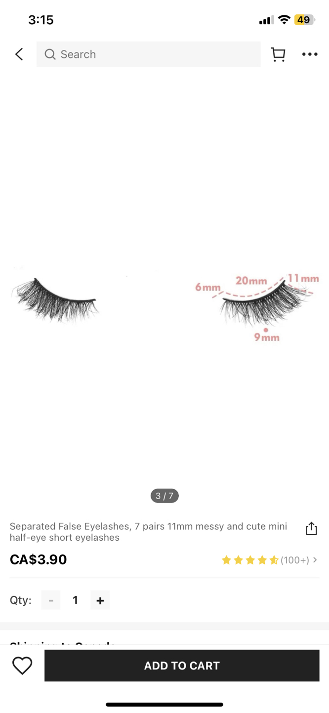 False eyelashes. Falsies. image indicator(2)