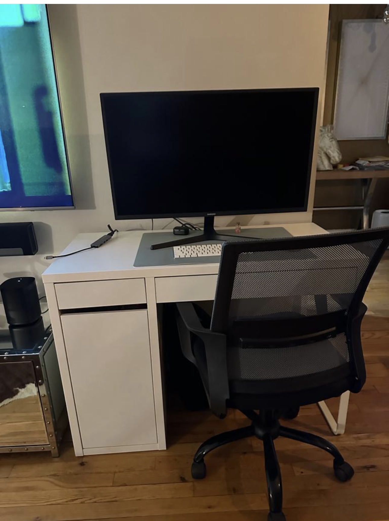 ikea desk with chair
