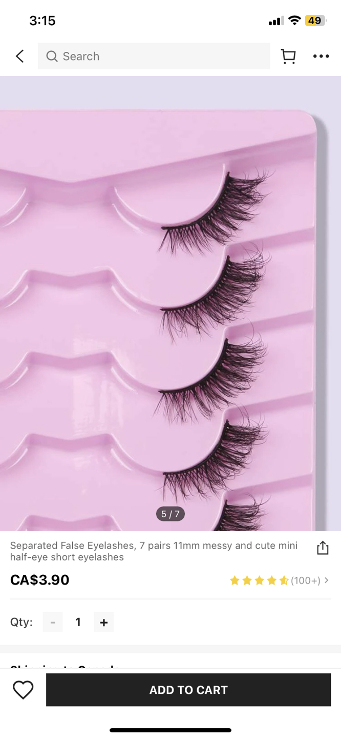 False eyelashes. Falsies. image indicator(3)