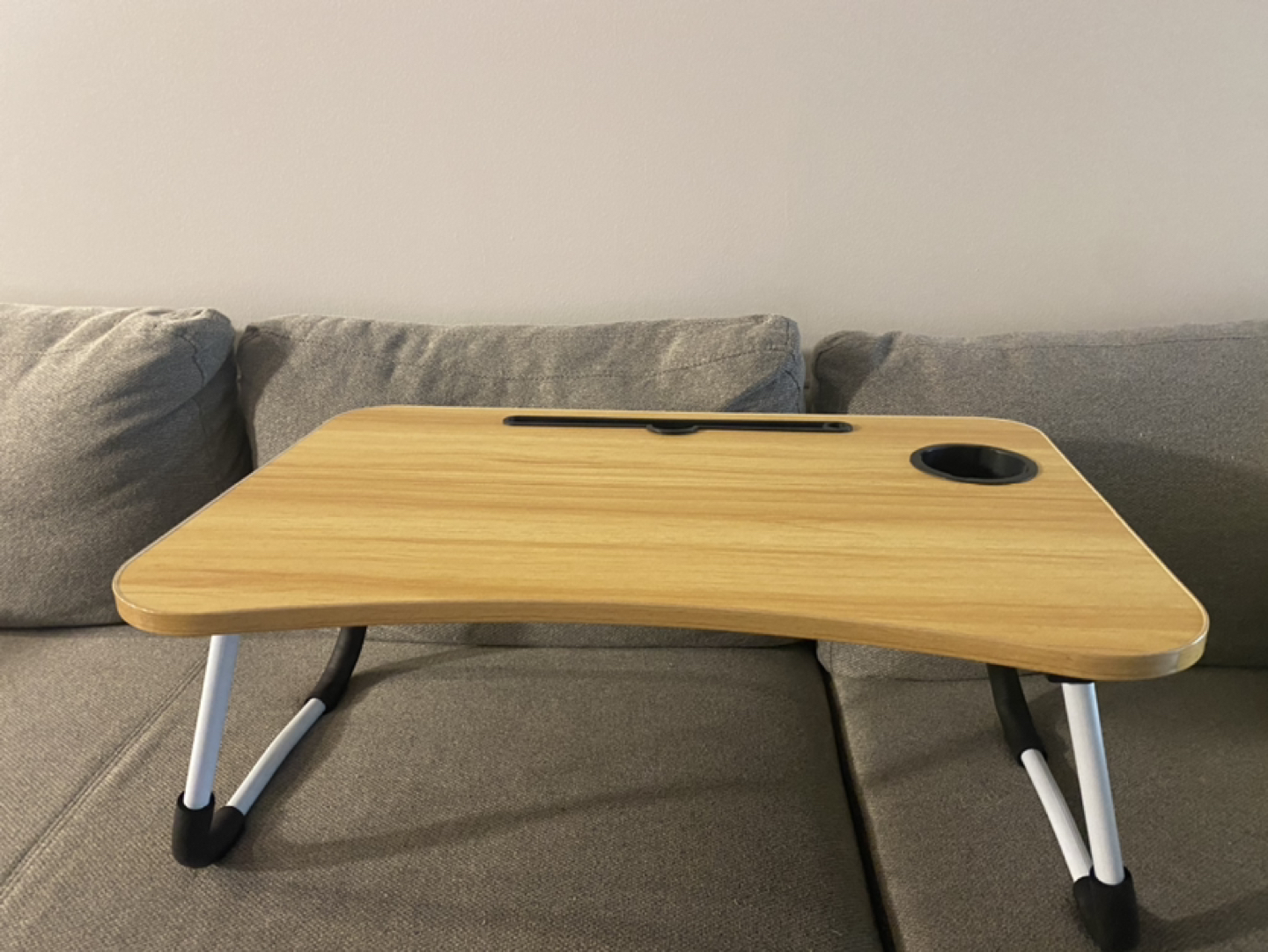 Laptop tray for bed with holder