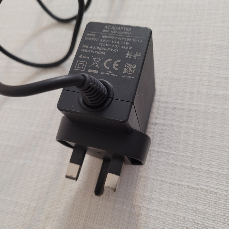 3-pin Original Nintendo Switch 1 AC adapter - photo 2
