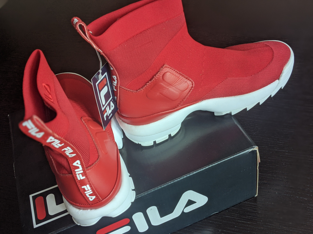 Fila, Brand New, Women's Stretch Sneakers - Size 7 - Red - photo 4