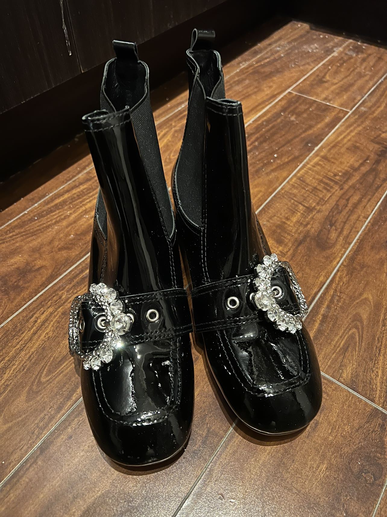 Black ankle boots