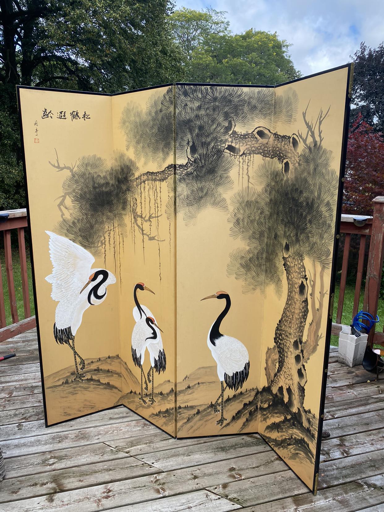Byōbu, Japanese folding screen, four panels thumbnail