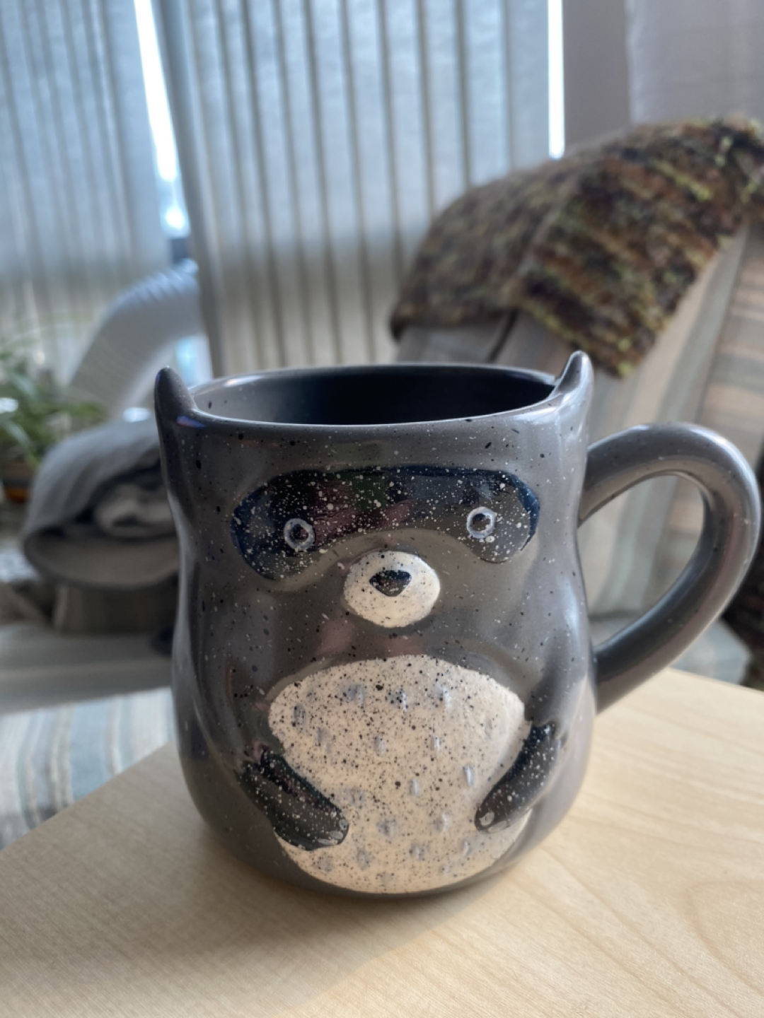 Raccoon Indigo Coffee Mug thumbnail