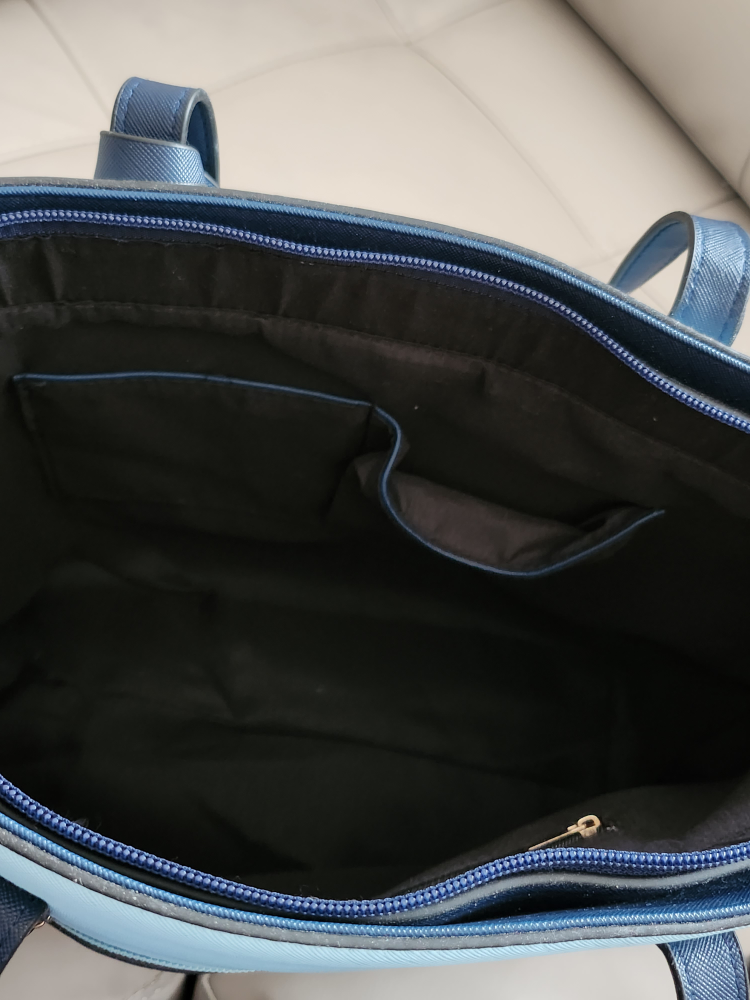 Light and Dark Blue Large Purse - photo 4