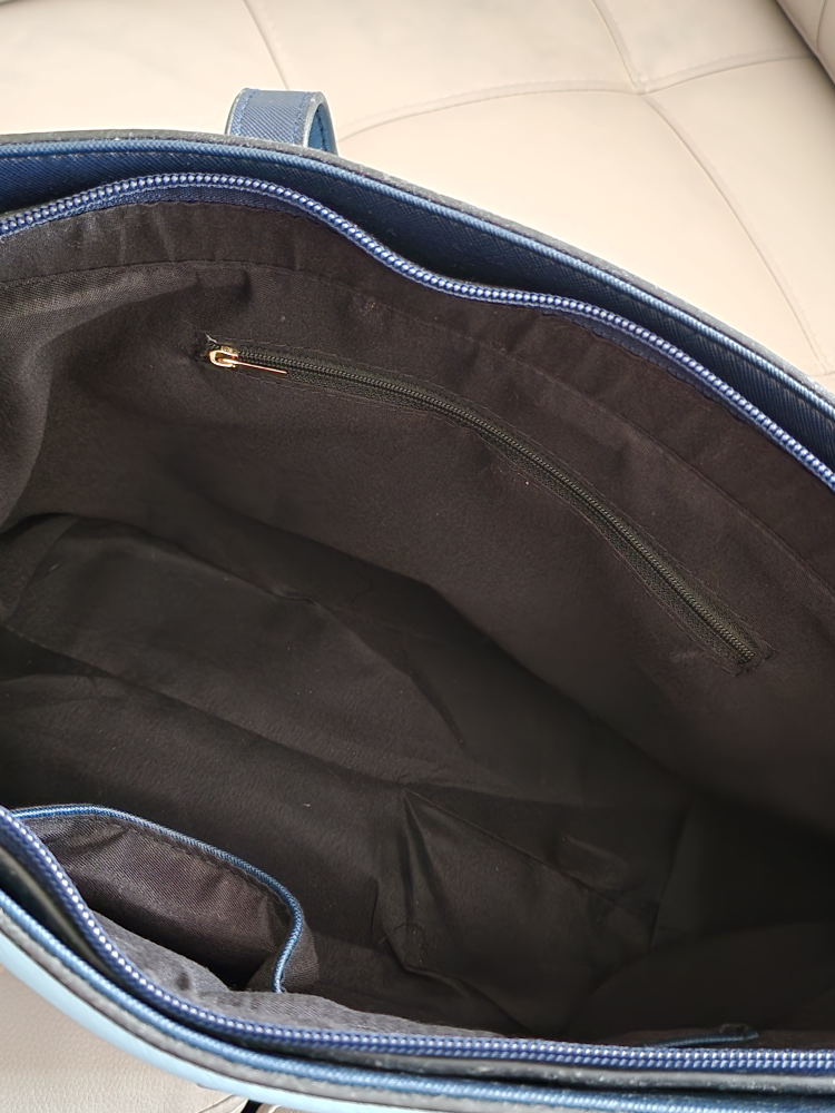 Light and Dark Blue Large Purse - photo 5
