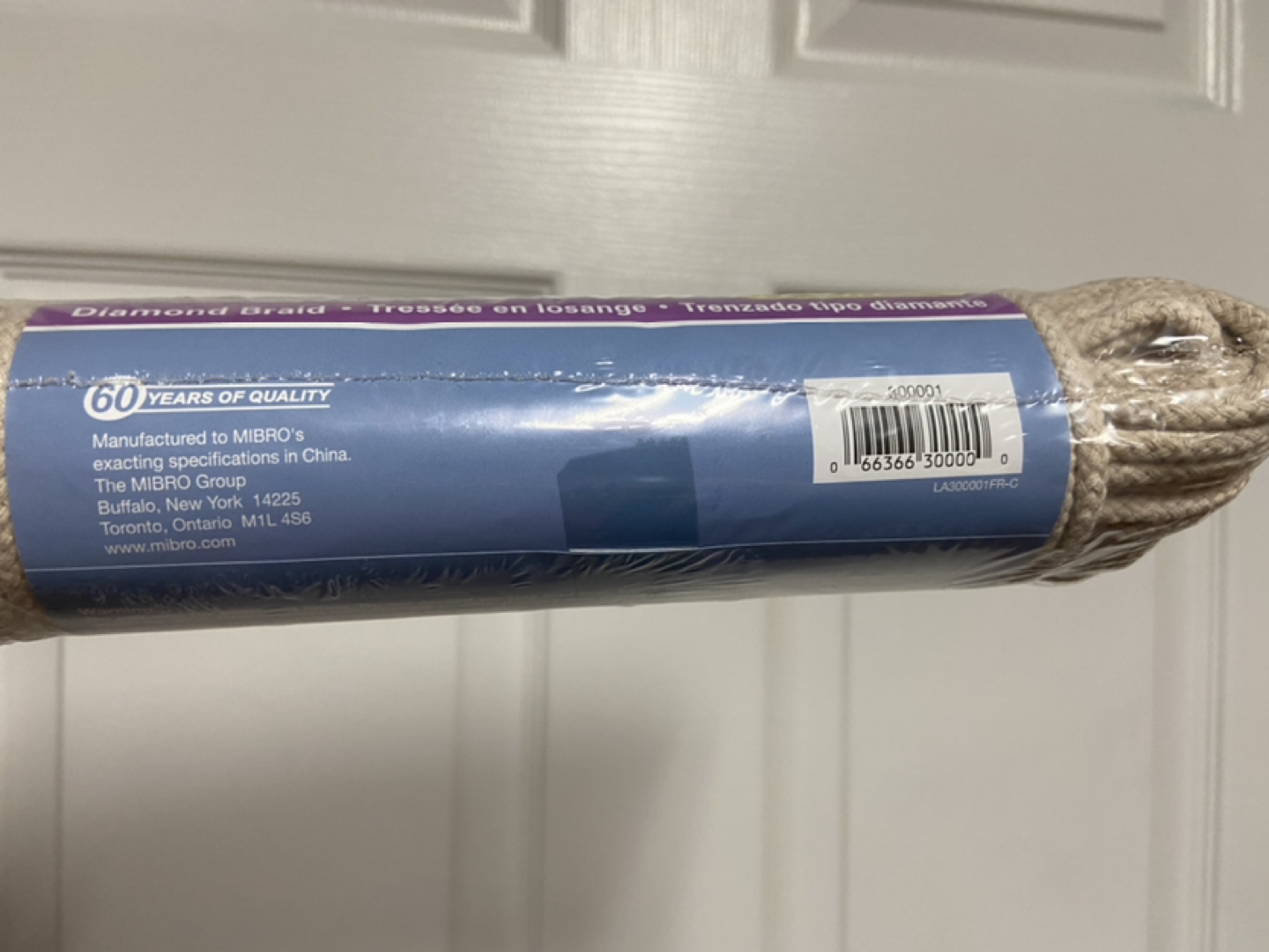 KibgCord 3/16" x 100' Polyester/ Cotton Clothesline Rope image indicator(3)