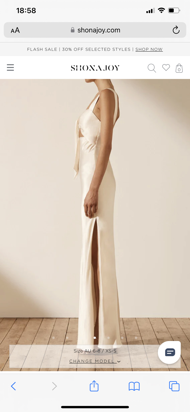 Shona Joy dress- wedding reception dress size 6 - photo 3