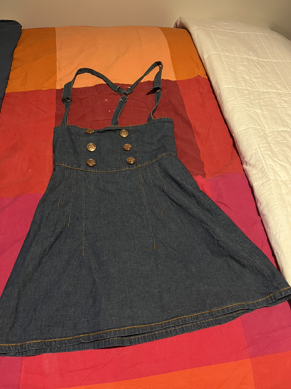 Super cute denim jumper - size M thumbnail