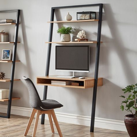 Wood Leaning (Ladder) Desk with outlet ports - photo 4