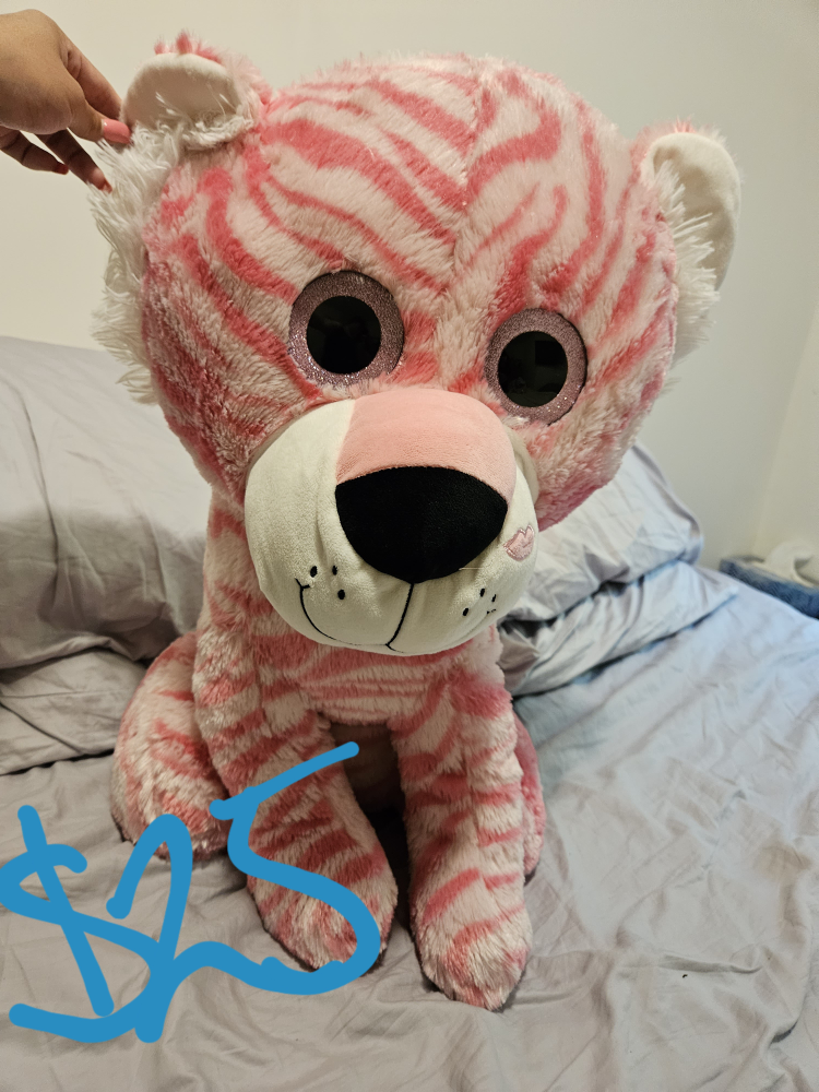 Stuffed pink tiger thumbnail
