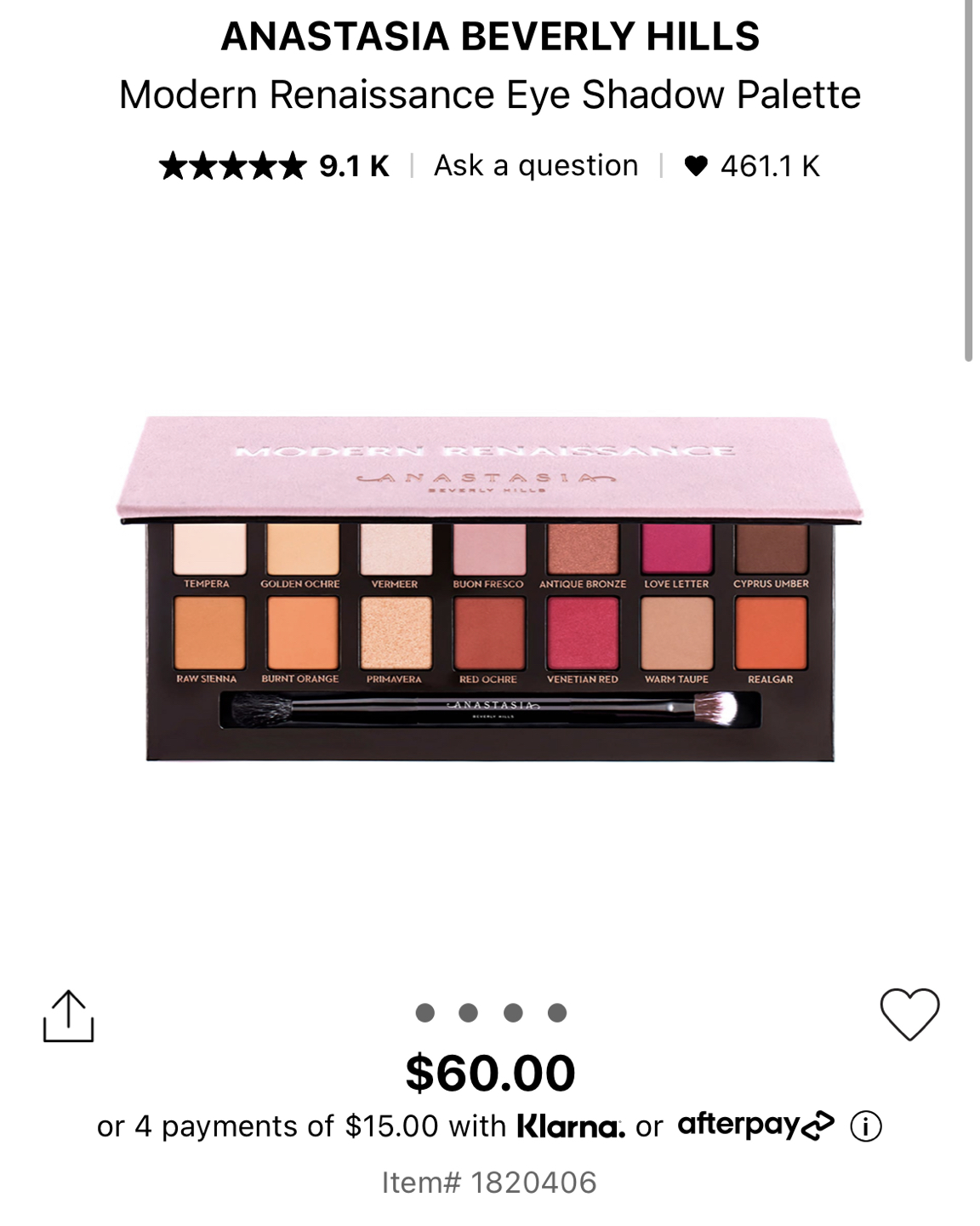 Anastasia Modern Renaissance Eye Shadow Palette - photo 4