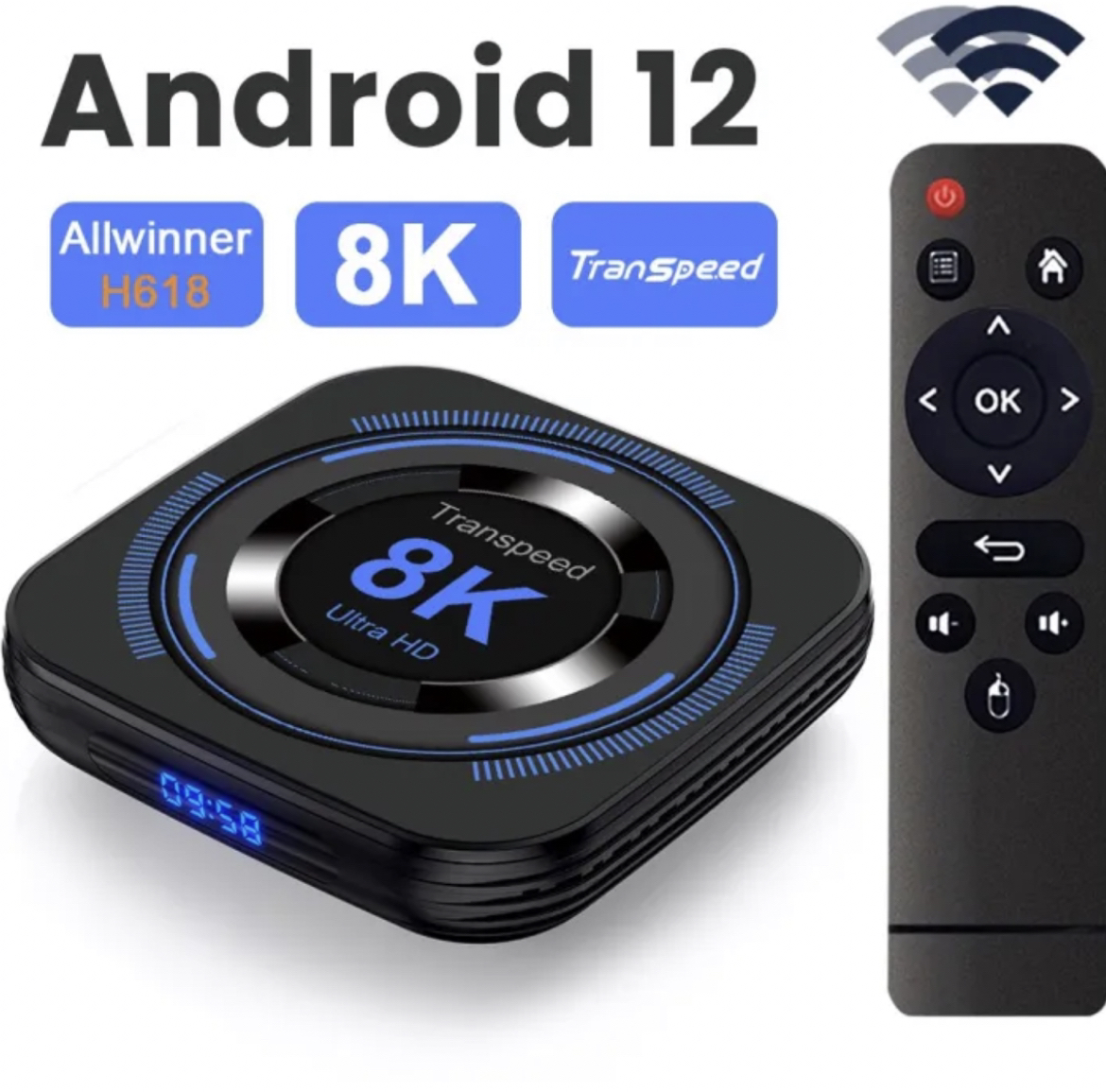 Transpeed Android TV Box 4GB 64GB