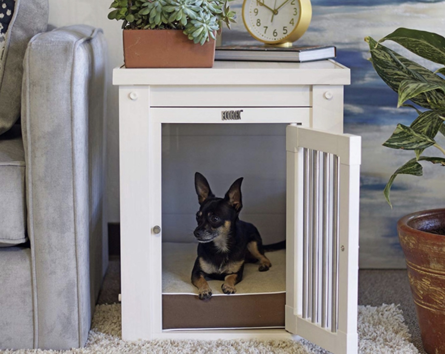 New Age Pet ECOFLEX Dog Crate, Antique White image indicator(4)