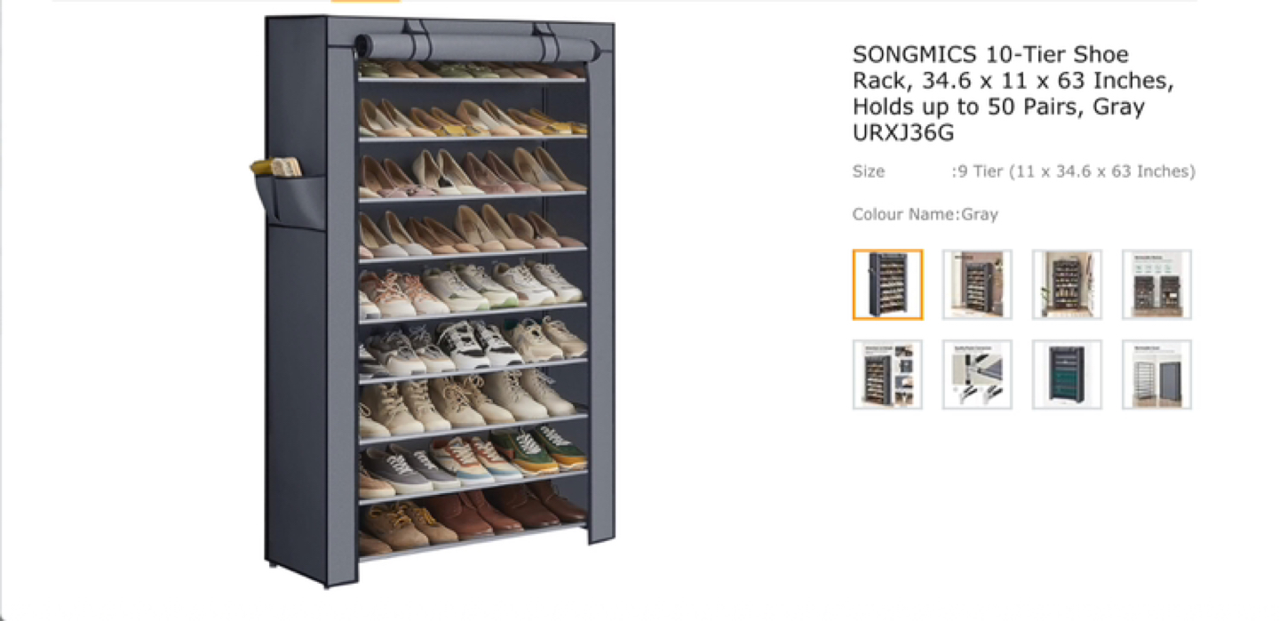 Shoe storage with cover thumbnail