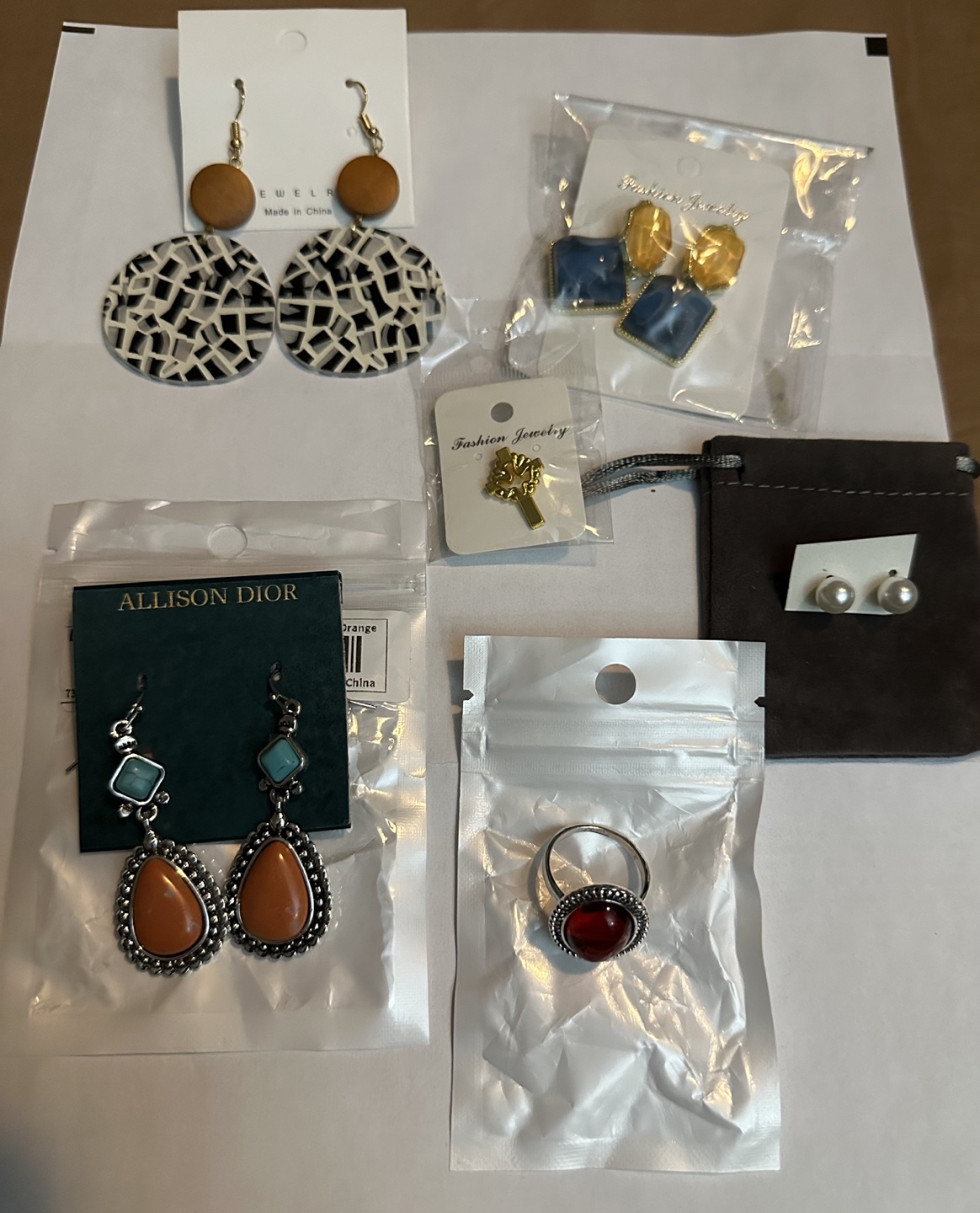 Assorted jewelry, yours for the taking.