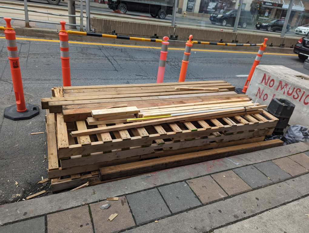 wood and pallets
