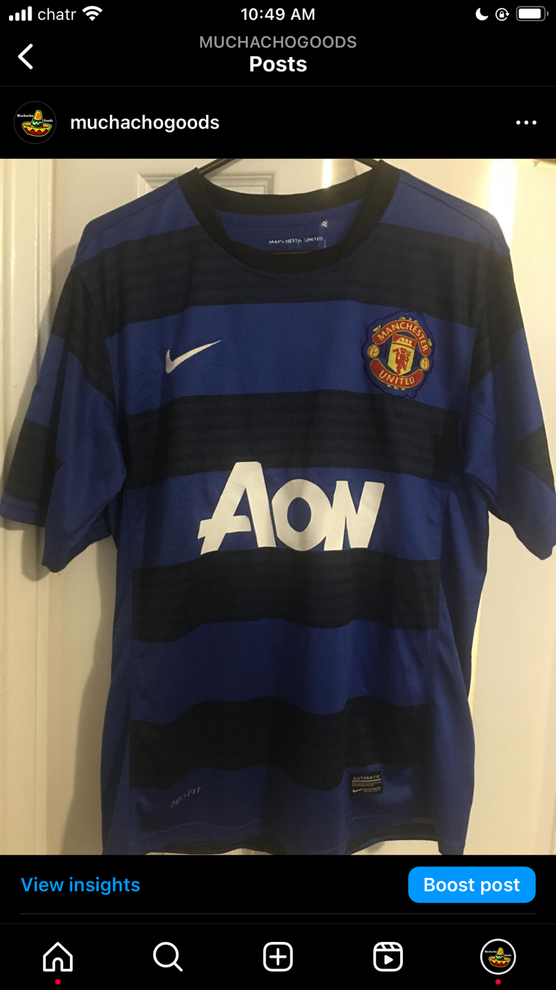 Manchester United Wayne Rooney Champions Jersey - Size Medium