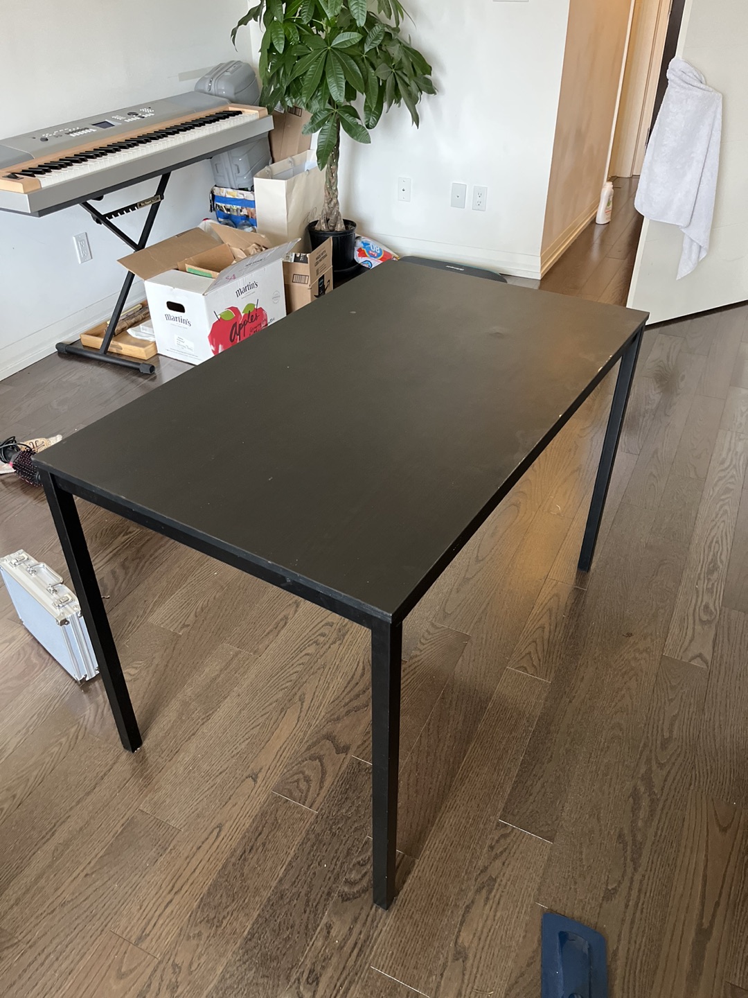 IKEA dining table and 2 chairs thumbnail