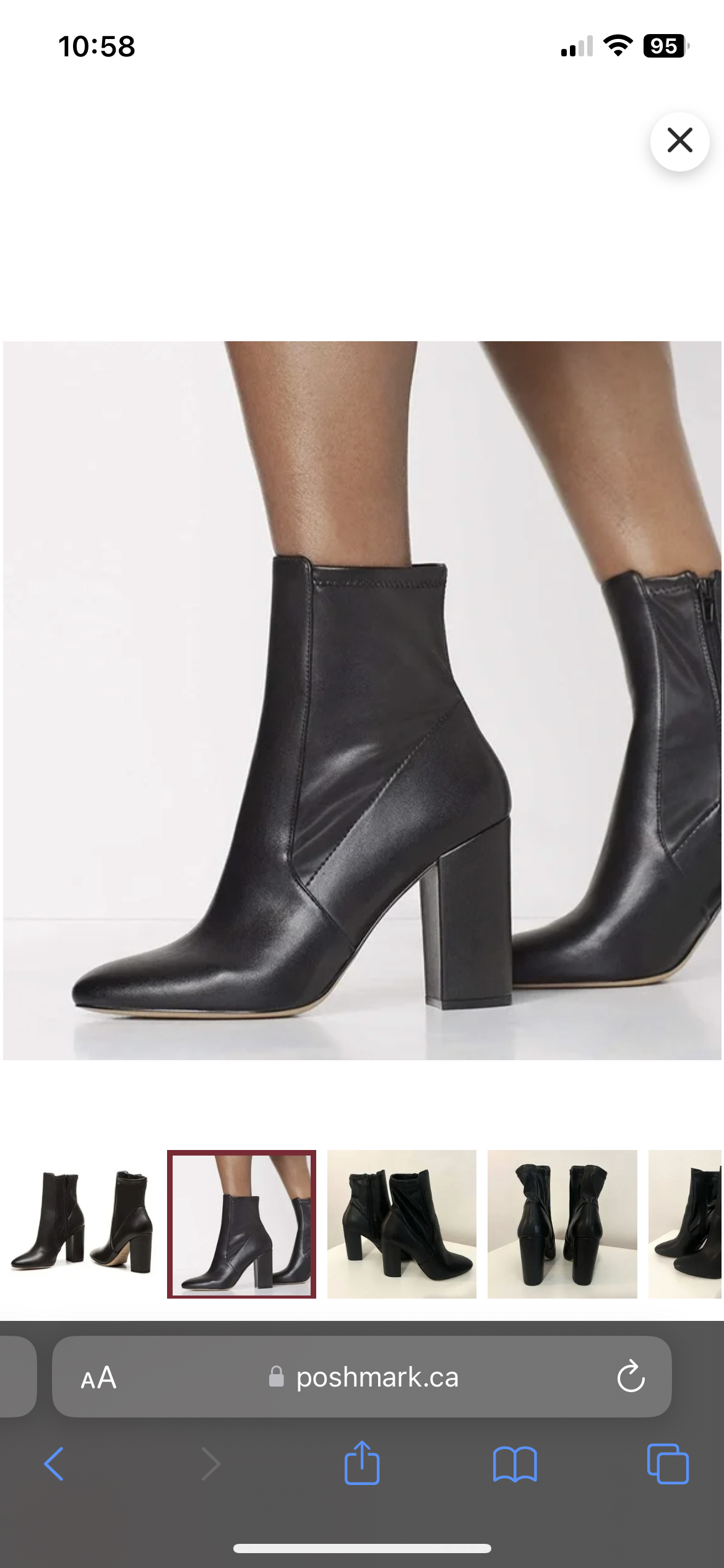 ALDO 8.5 Black Boots thumbnail