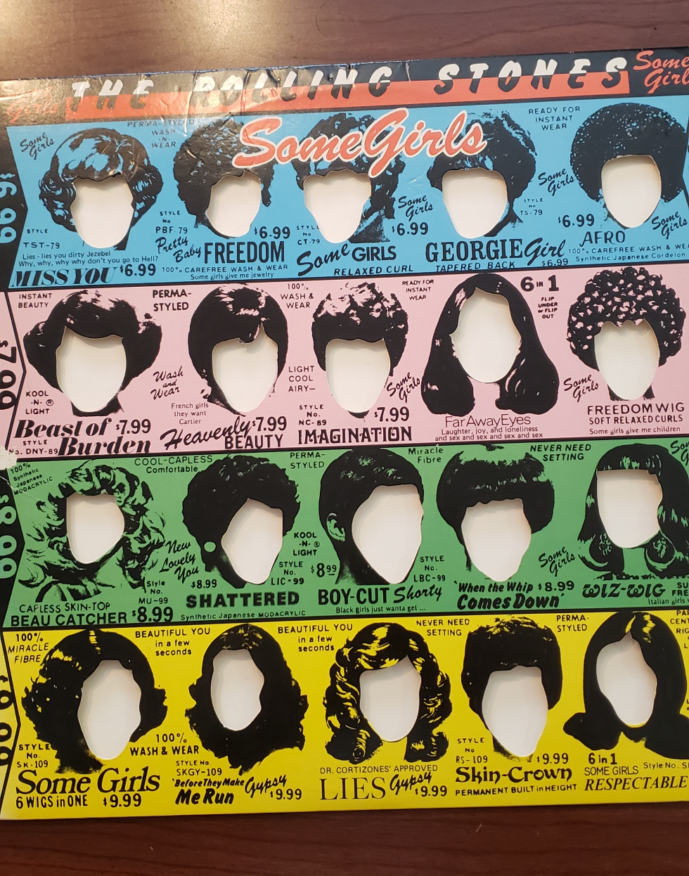 "Some Girls" Rolling Stones Vinyl Album