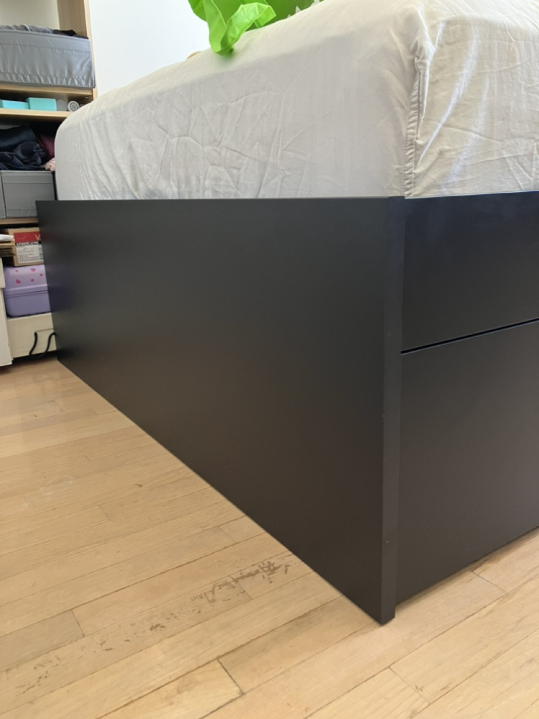 IKEA Black Bed Frame w/ Storage - Full Sized Mattress - photo 4