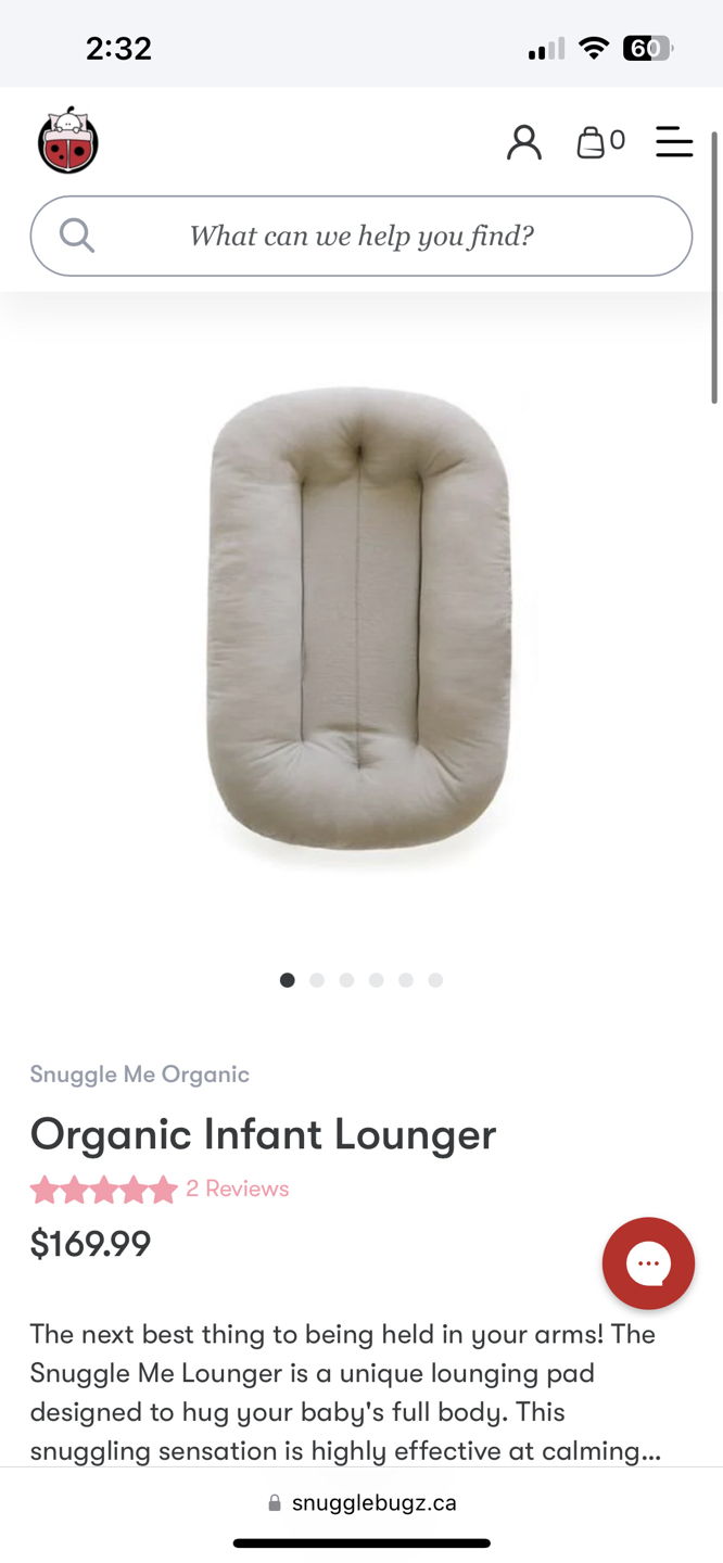 Like New Snuggle Me Lounger