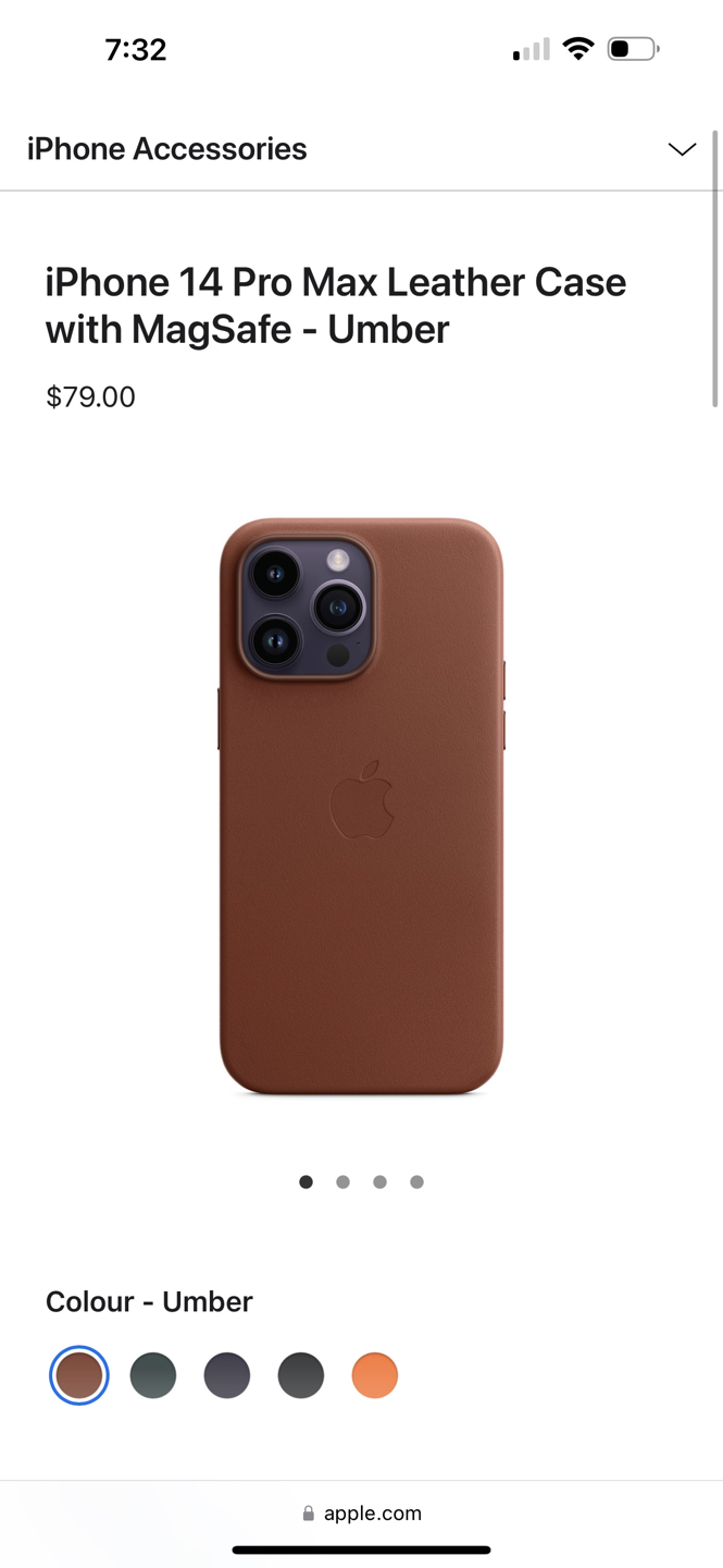 Apple iPhone 14 pro max leather case - photo 3