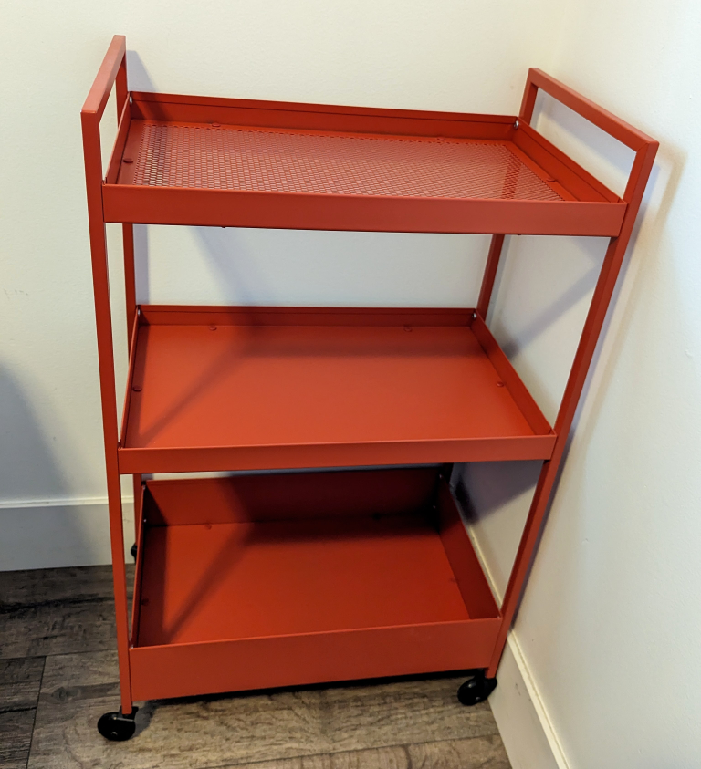 Utility cart NISSAFORS, red-orange thumbnail