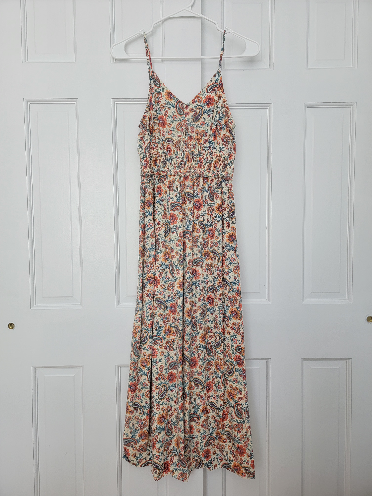 paisley pattern dress
