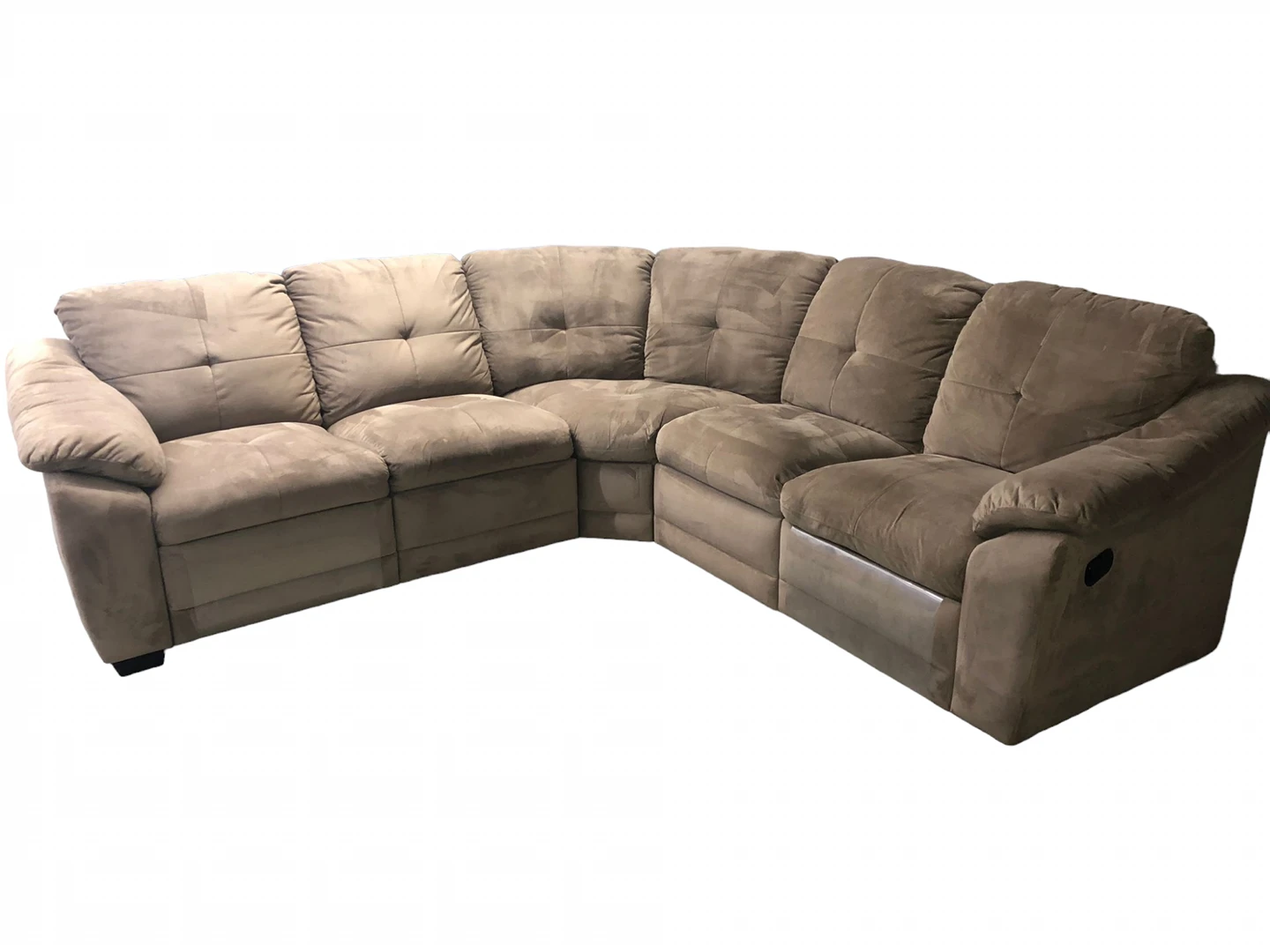 FREE DELIVERY 🚚💨 BEIGE 5 SEATER CORNER RECLINER SECTIONAL thumbnail