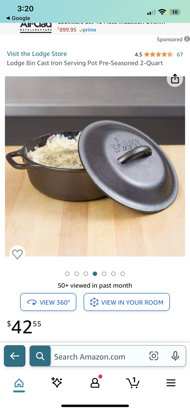 Lodge 2qt small dutch oven