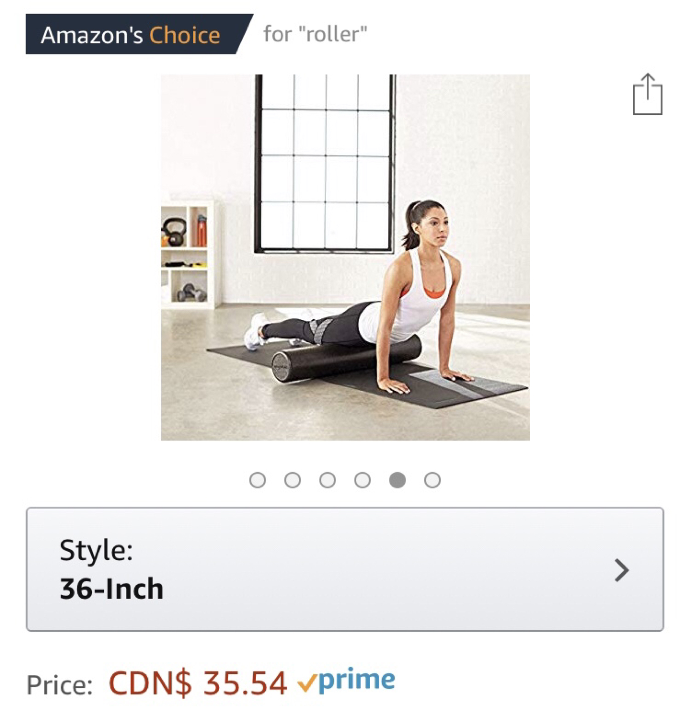 Firm  3ft Yoga / Pilates / Foam Roller image indicator(4)