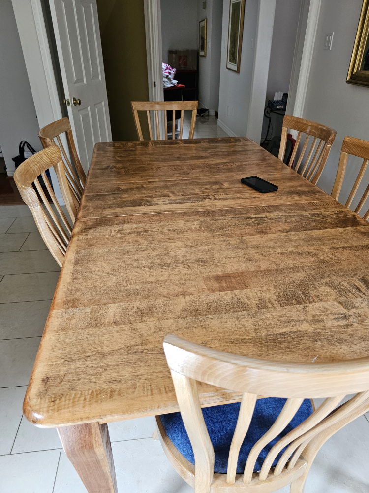 dinning table with 6 chairs - photo 3