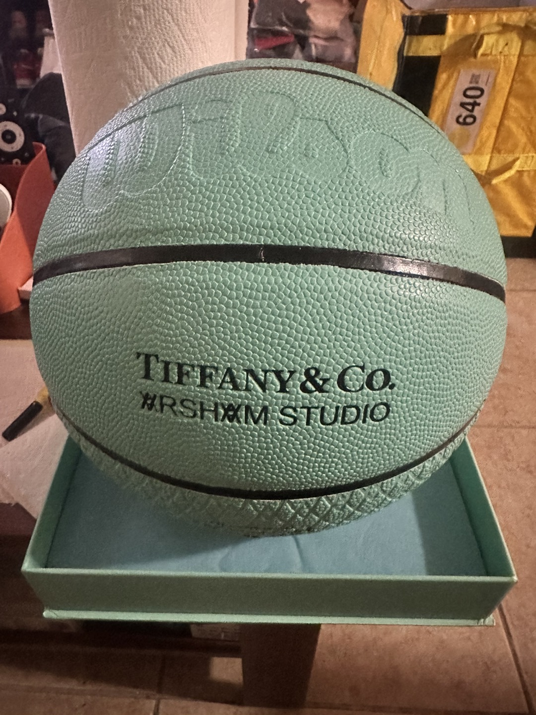 Tiff & Co. Arsham Studio Turquoise Wilson Leather Basketball - photo 2