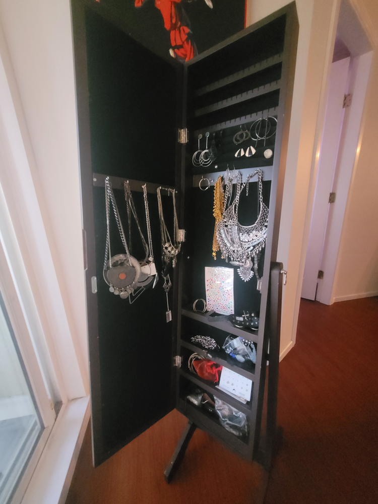 Standing Mirror with Cabinet - photo 2