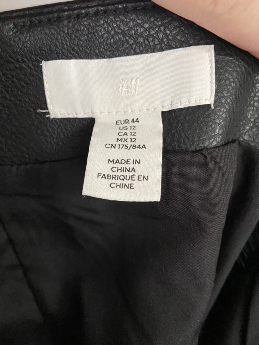 H&M Faux Leather Skirt - Size 12 image indicator(4)