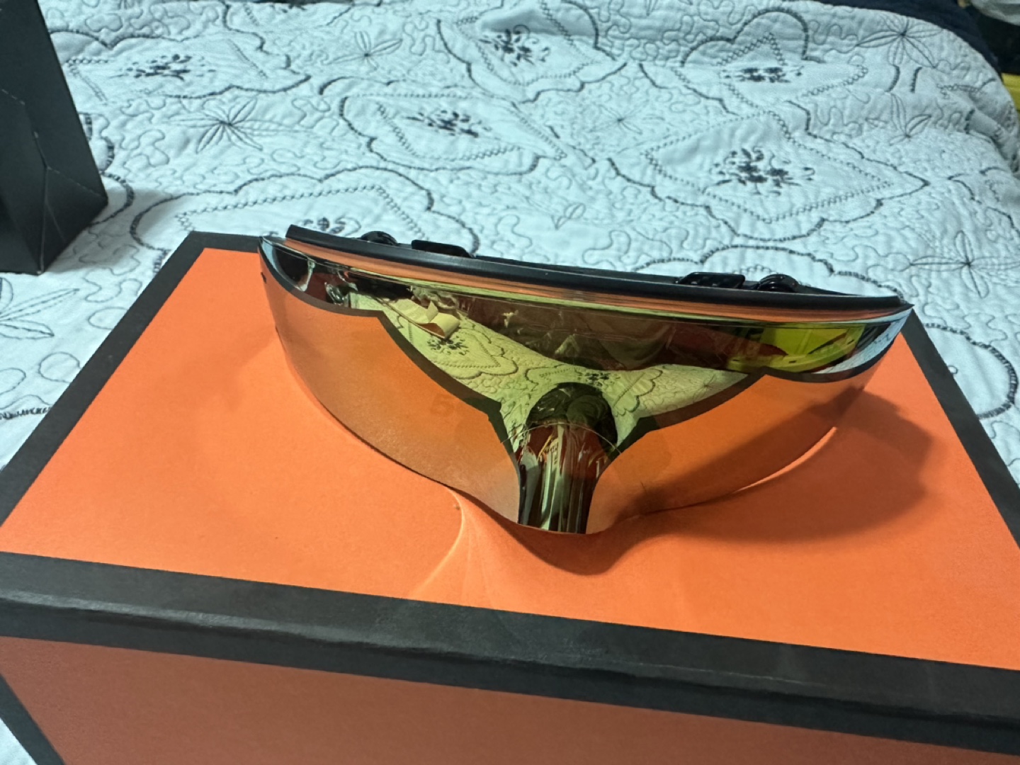 Oakley KATO injected, polished black sunglasses thumbnail
