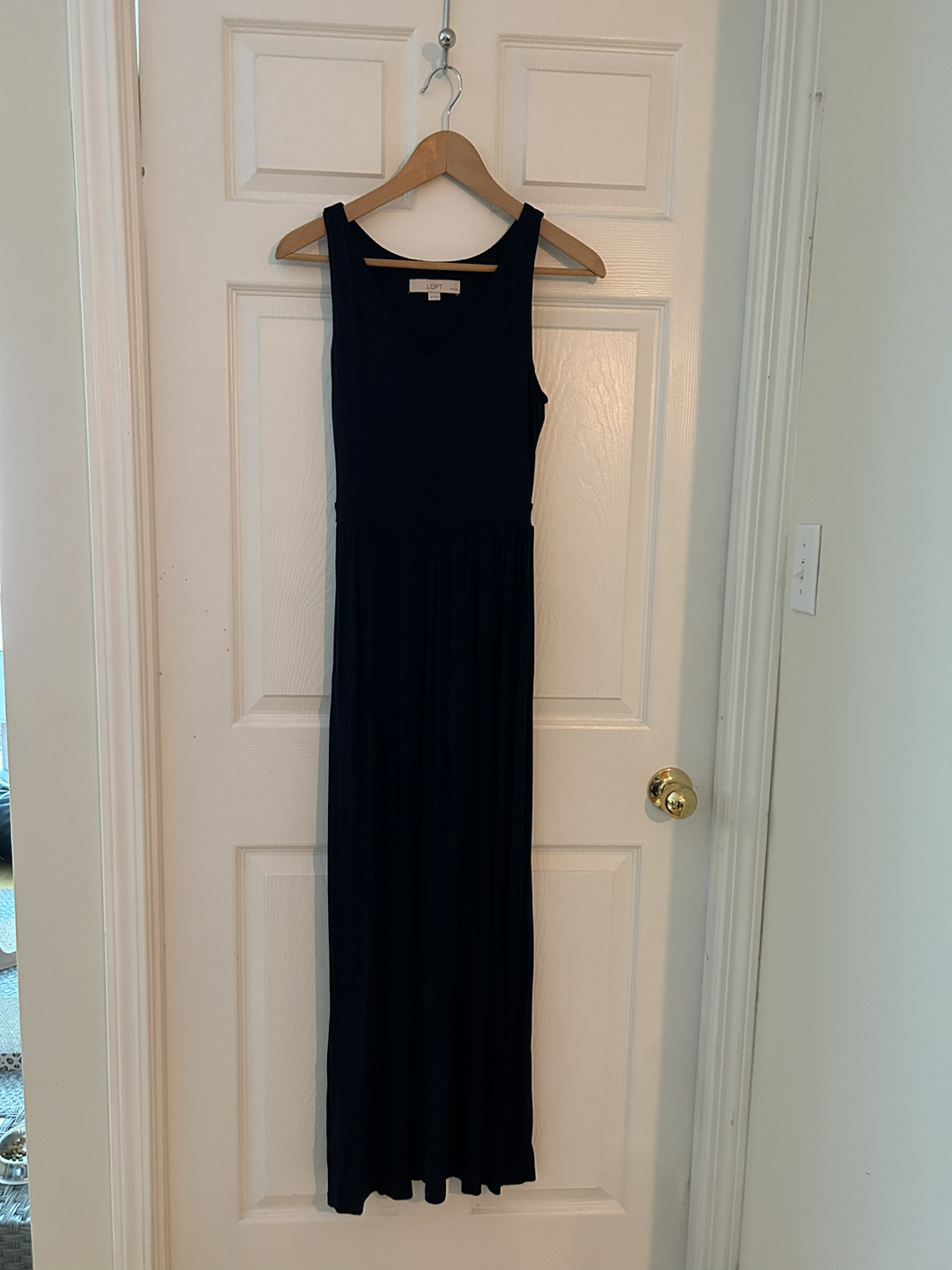 Loft navy long dress