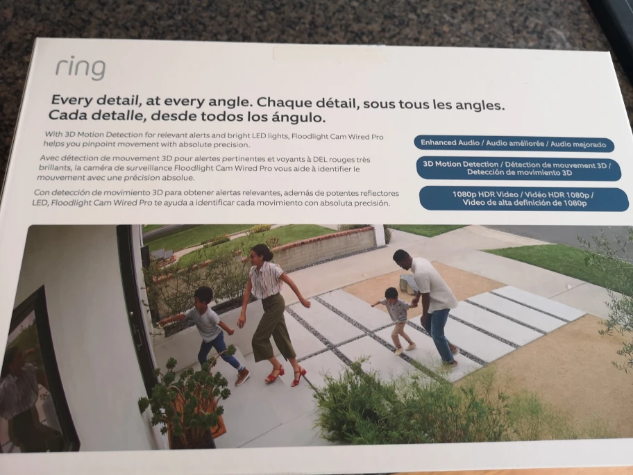 BNIB Sealed Ring Floodlight Wired Camera Pro image indicator(3)