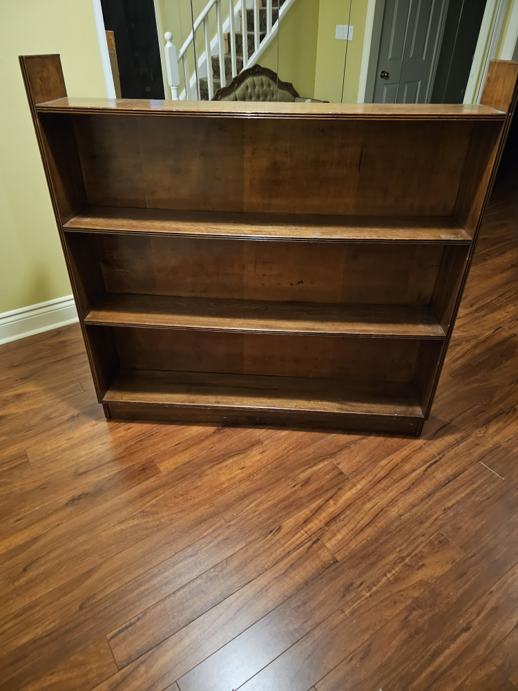 wood bookcase