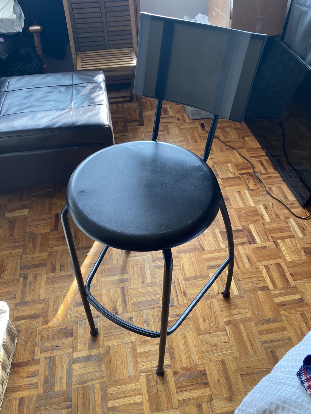 2 Bar stool black Ikea