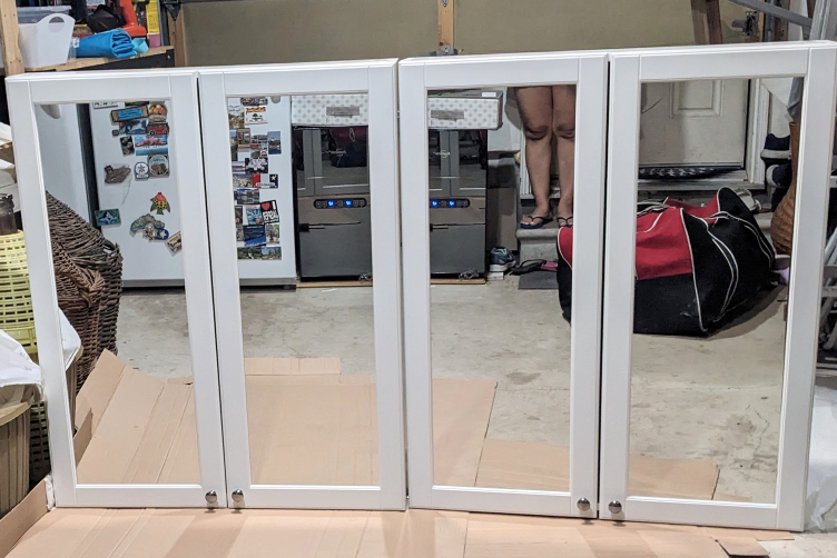 Ikea Godmorgon double door vanity mirror with storage