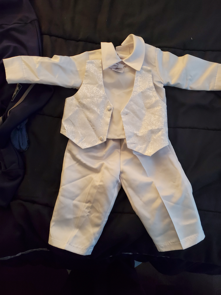 XS baby baptism outfit thumbnail