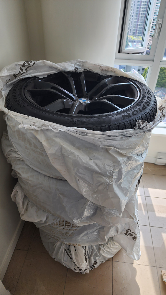 BMW rims, Pirelli Scorpion winter tires x 4