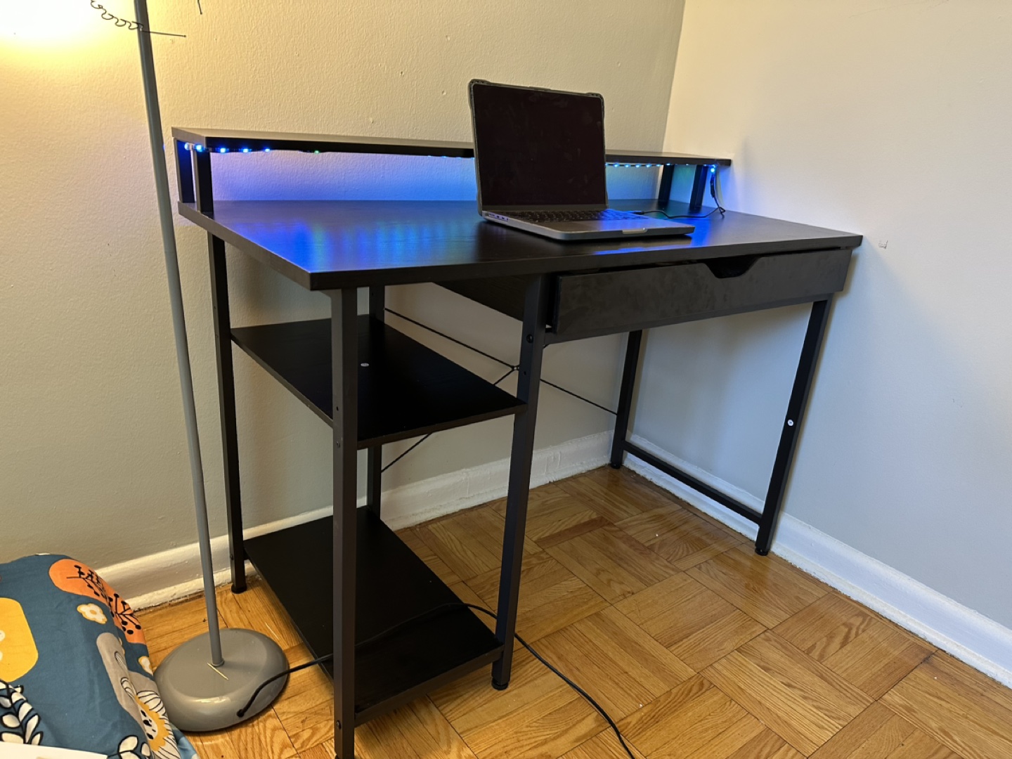 Computer Desk with Shelves and Drawer, 47”